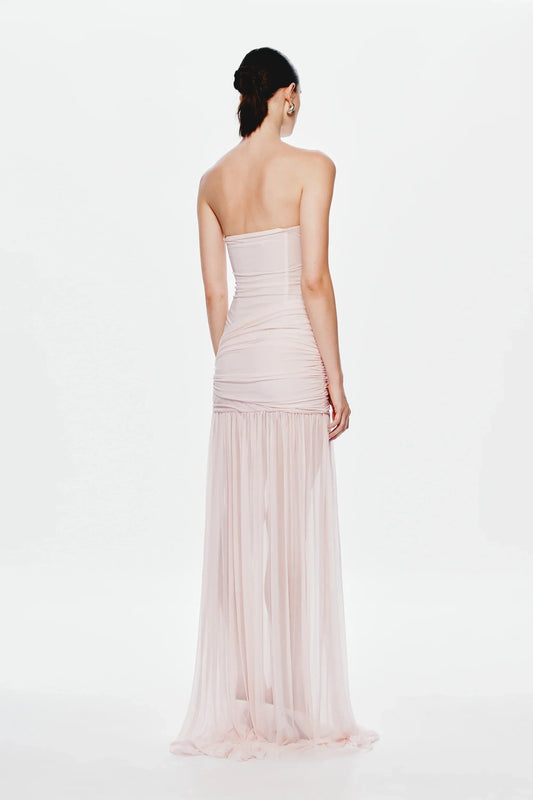 EtherelDress Ember Wrapped Maxi Dress - Dusty Pink