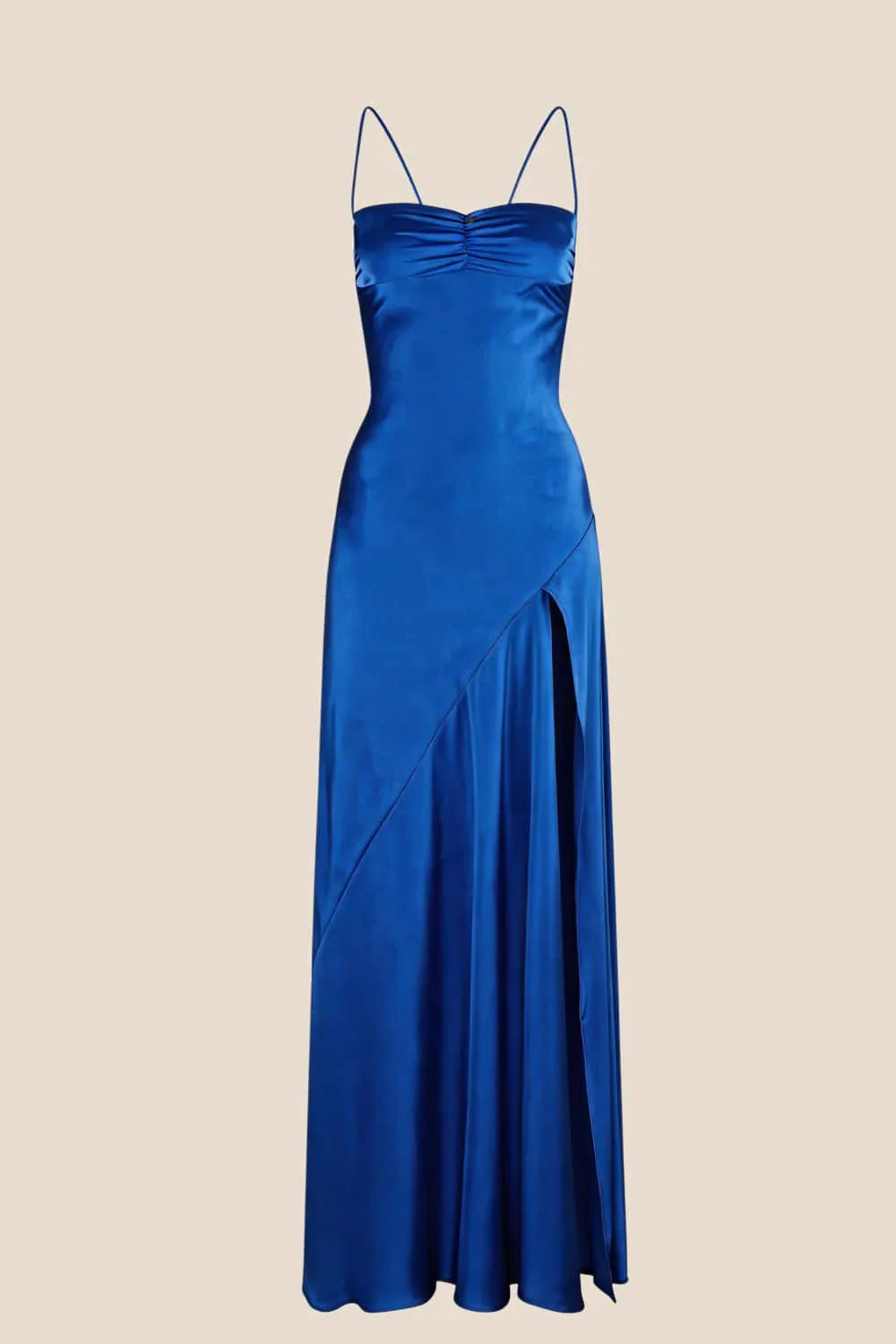 Spaghetti Straps Satin Spaghetti Straps Long Dress