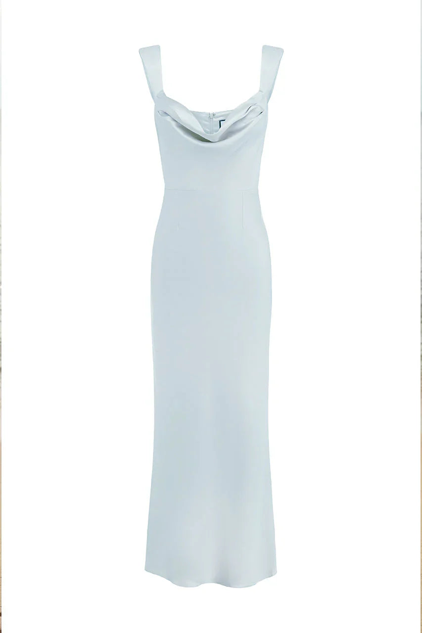 Margot Cowl Slip Maxi Dress - Ice Blue