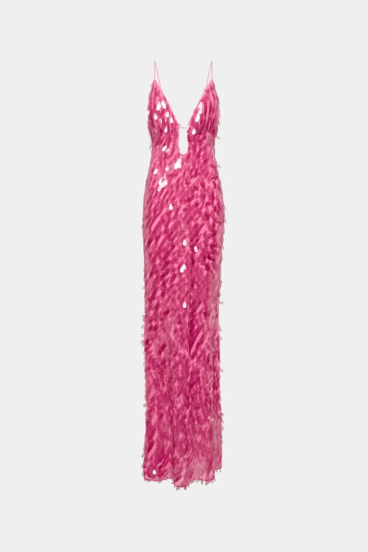 EtherelDress Sapphire Sequin Maxi Dress - Fuchsia