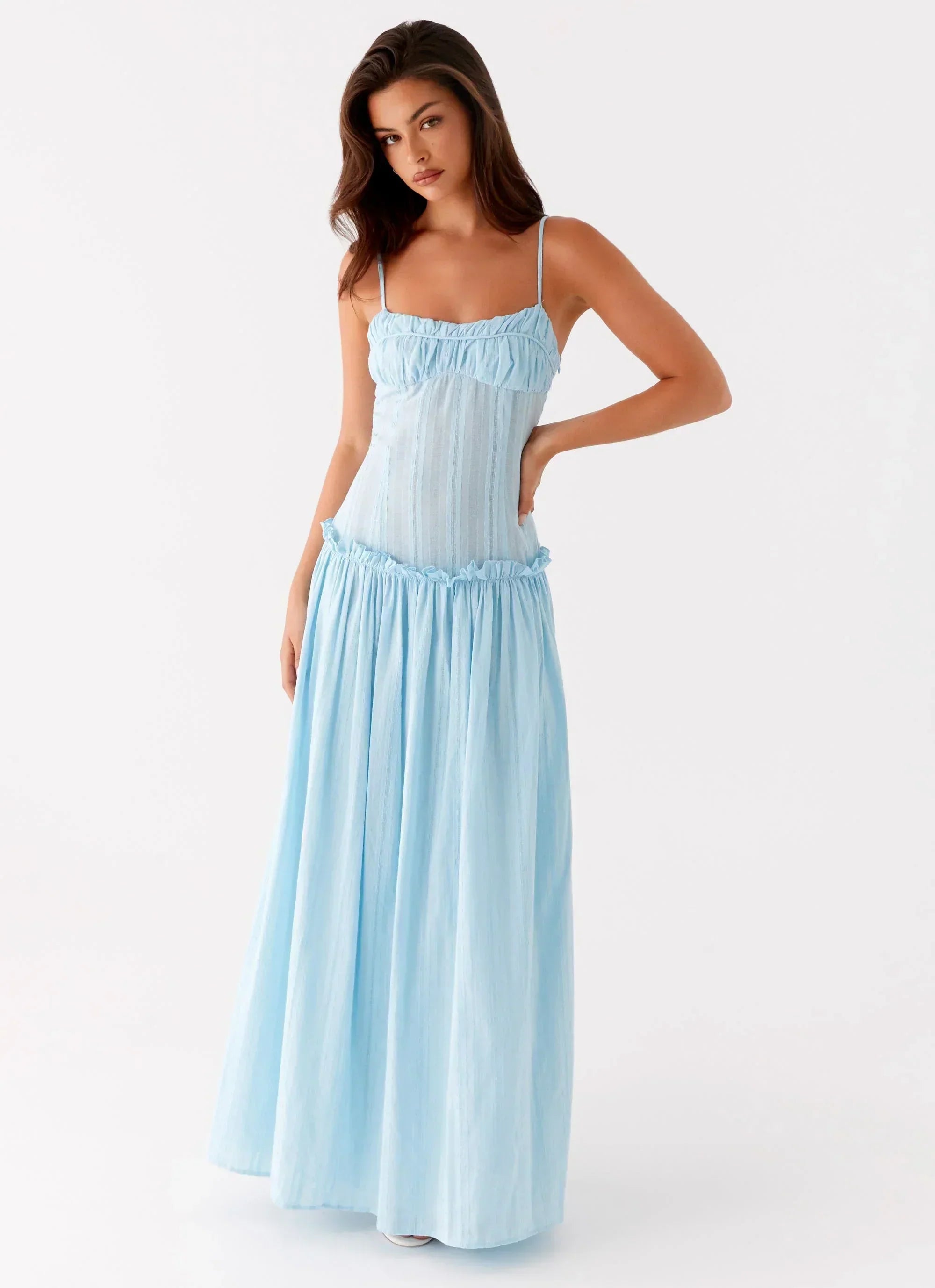 Isella Open Back Maxi Dress Ivory
