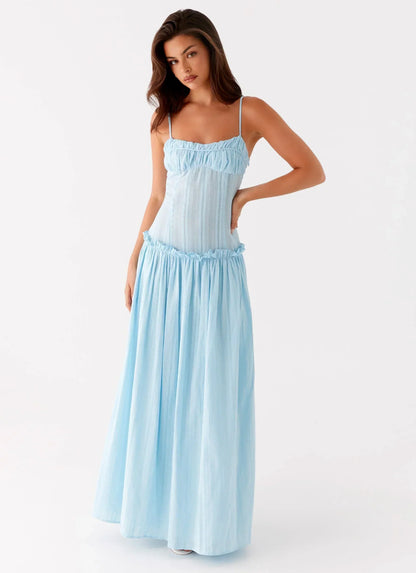 Isella Open Back Maxi Dress Ivory