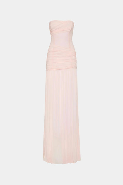EtherelDress Ember Wrapped Maxi Dress - Dusty Pink