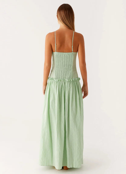 Isella Open Back Maxi Dress Ivory