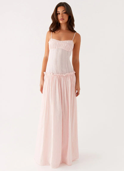 Isella Open Back Maxi Dress Ivory