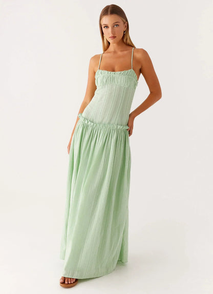 Isella Open Back Maxi Dress Ivory