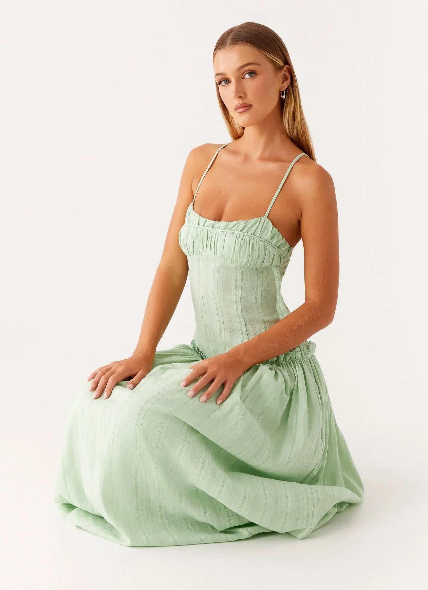 Isella Open Back Maxi Dress Ivory