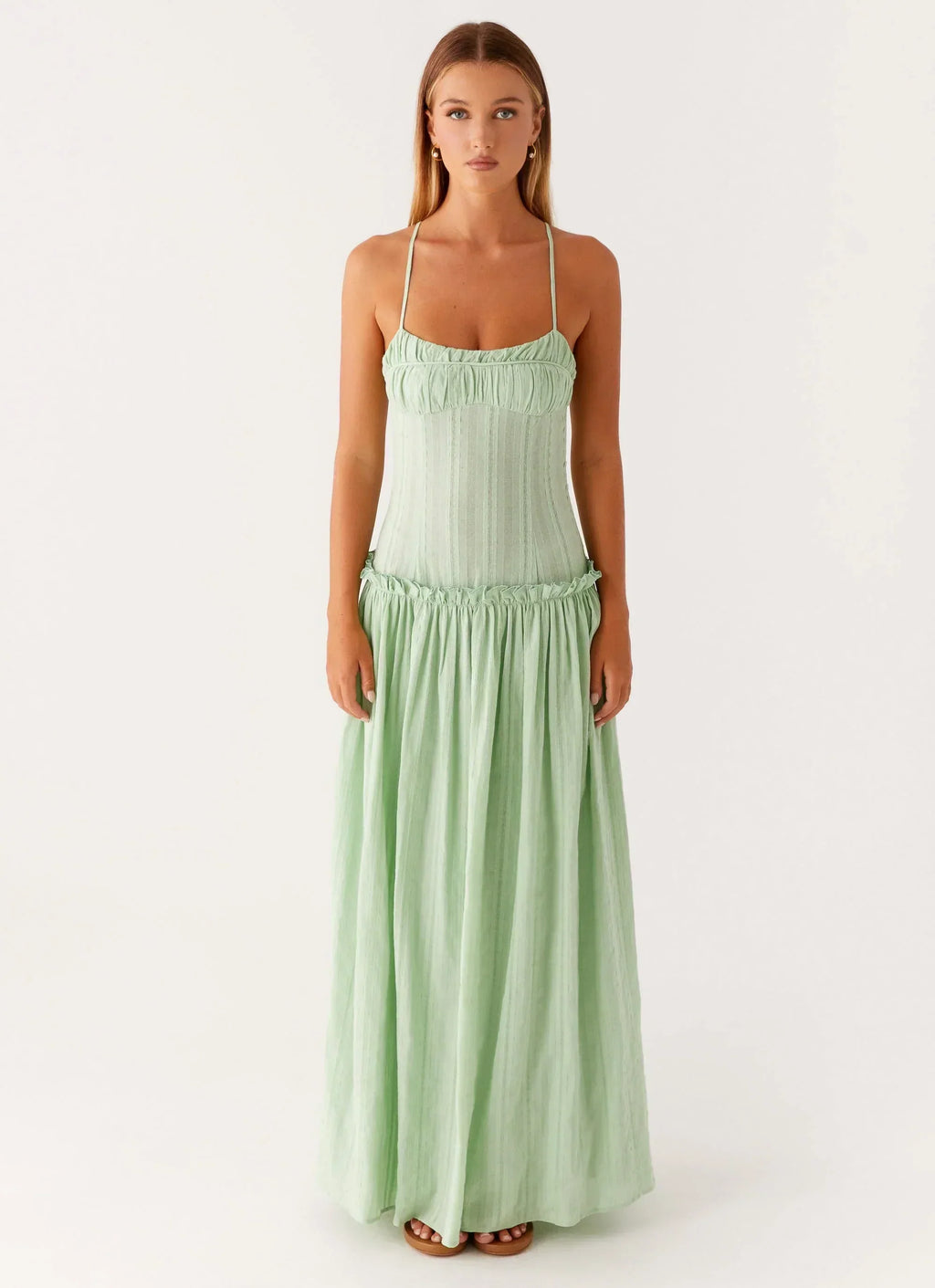 Isella Open Back Maxi Dress Ivory