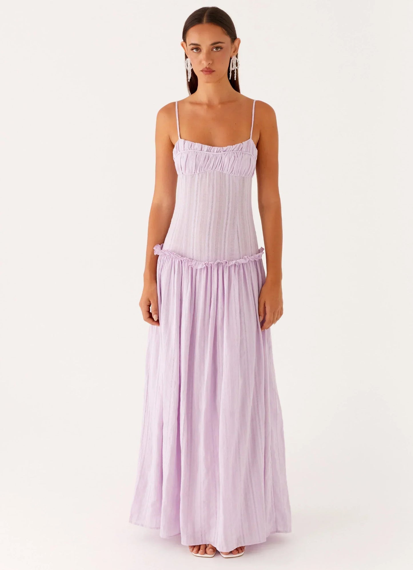 Isella Open Back Maxi Dress Ivory