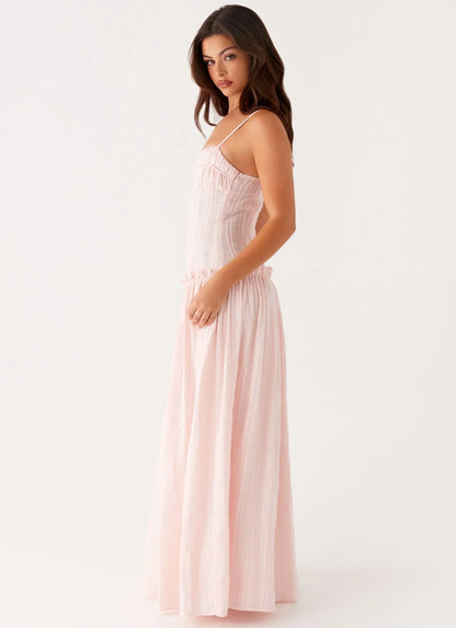 Isella Open Back Maxi Dress Ivory