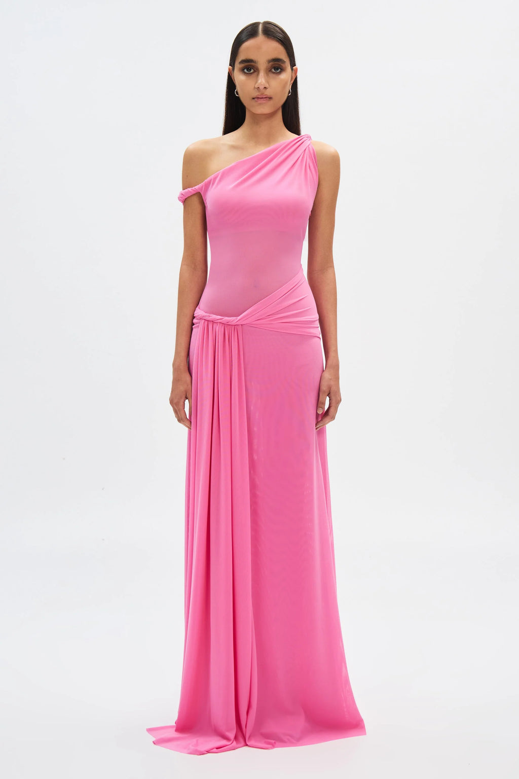 EtherelDress Sisal Mesh Maxi Dress - Orchard Pink