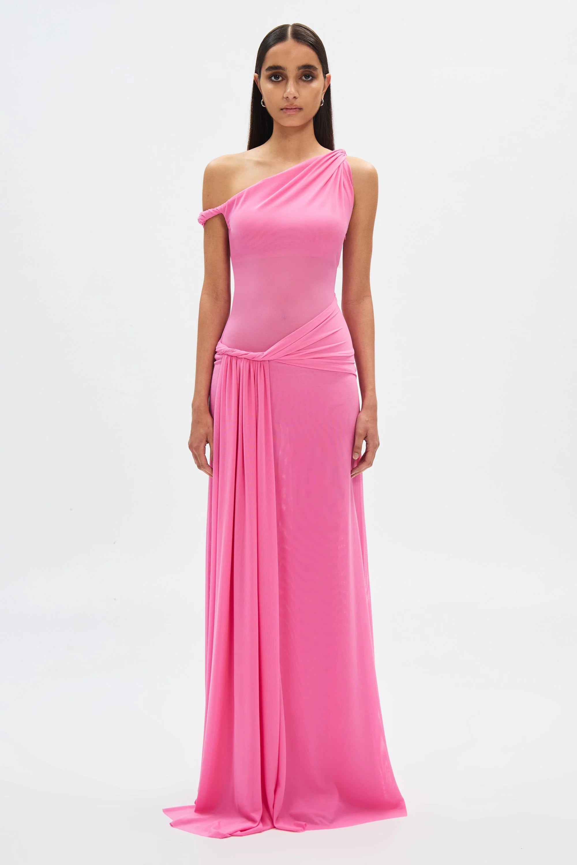 EtherelDress Sisal Mesh Maxi Dress - Orchard Pink