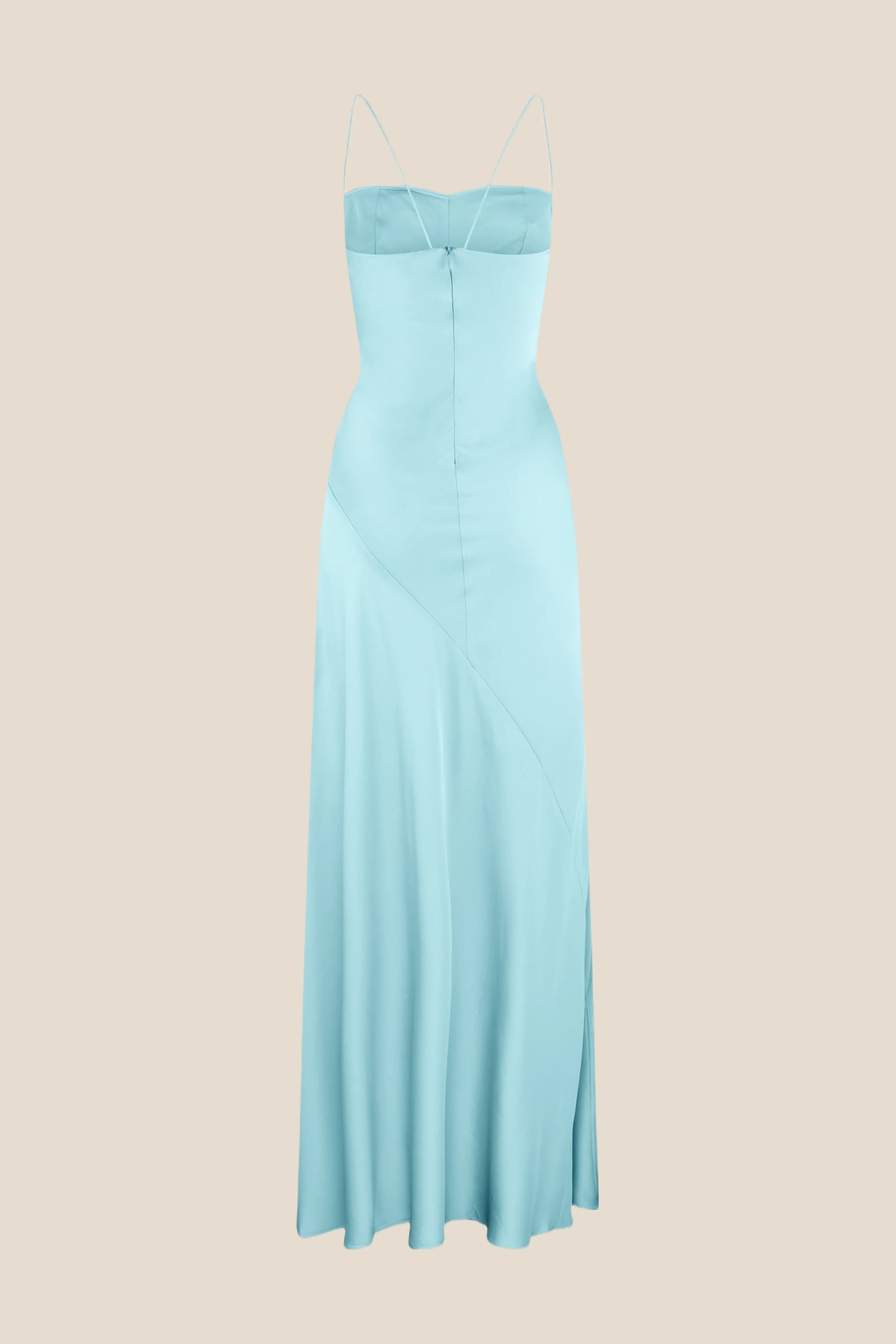 Spaghetti Straps Satin Spaghetti Straps Long Dress