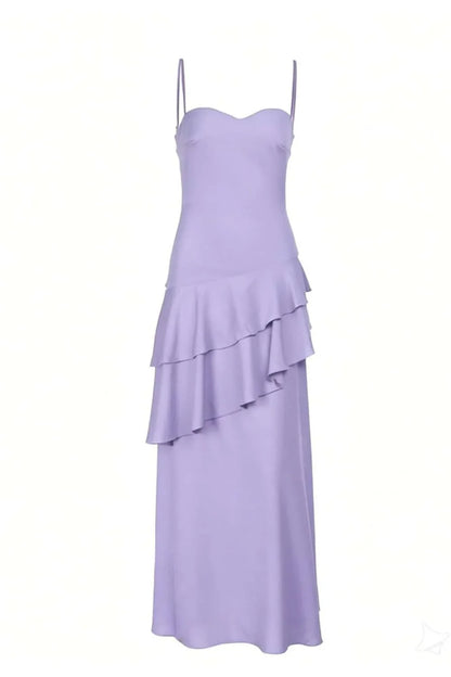 EtherelDress Colorful Chiffon Tiered Maxi Dress