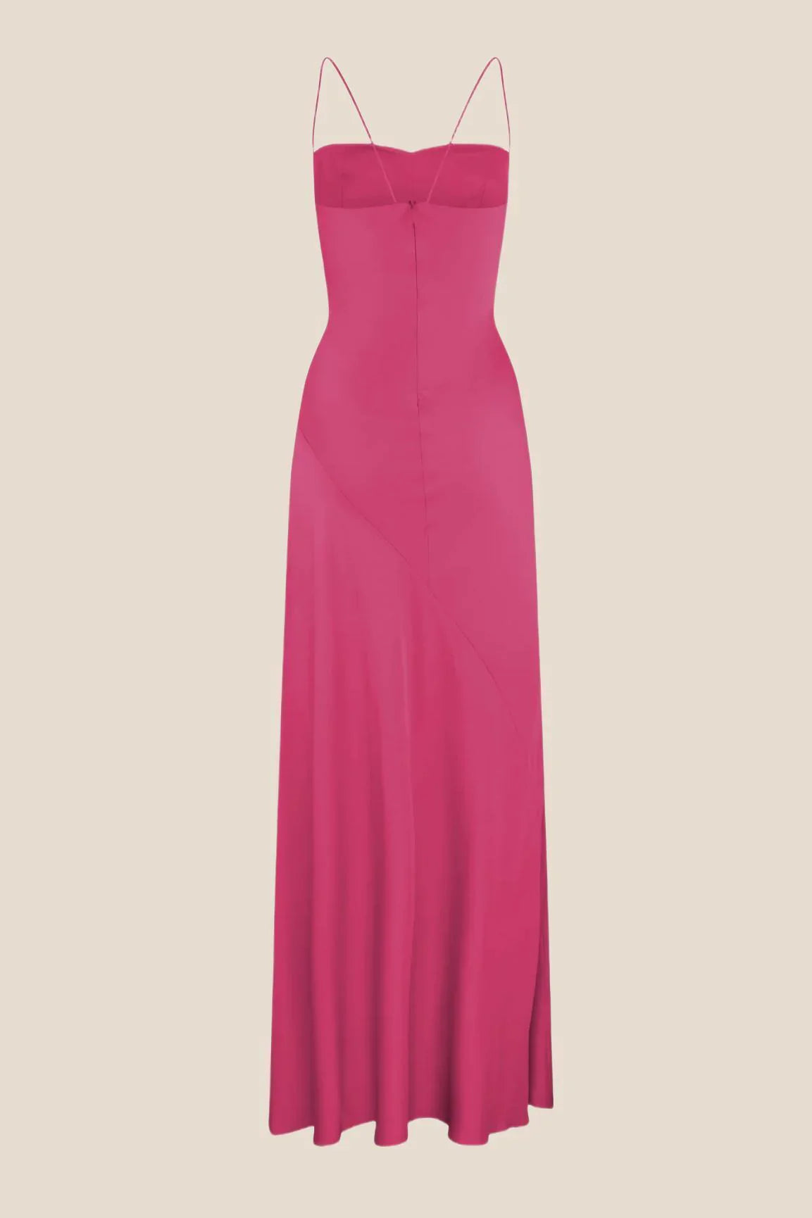 Spaghetti Straps Satin Spaghetti Straps Long Dress
