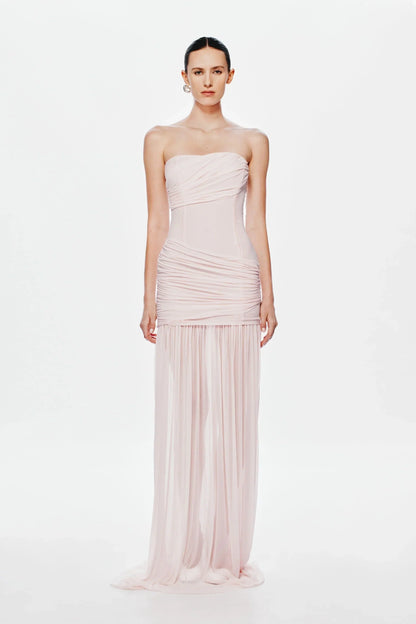 EtherelDress Ember Wrapped Maxi Dress - Dusty Pink