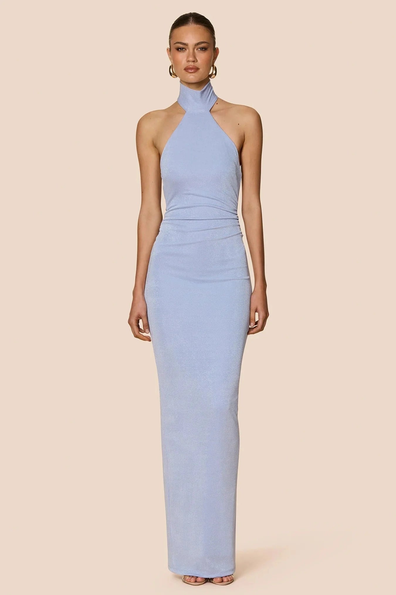 EtherelDress Crush Halter Gown - Lavender