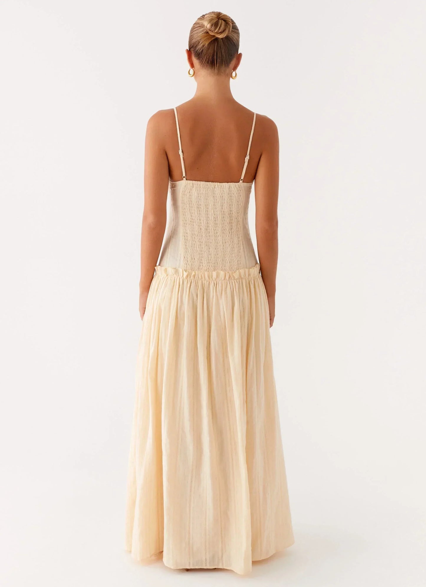 Isella Open Back Maxi Dress Ivory