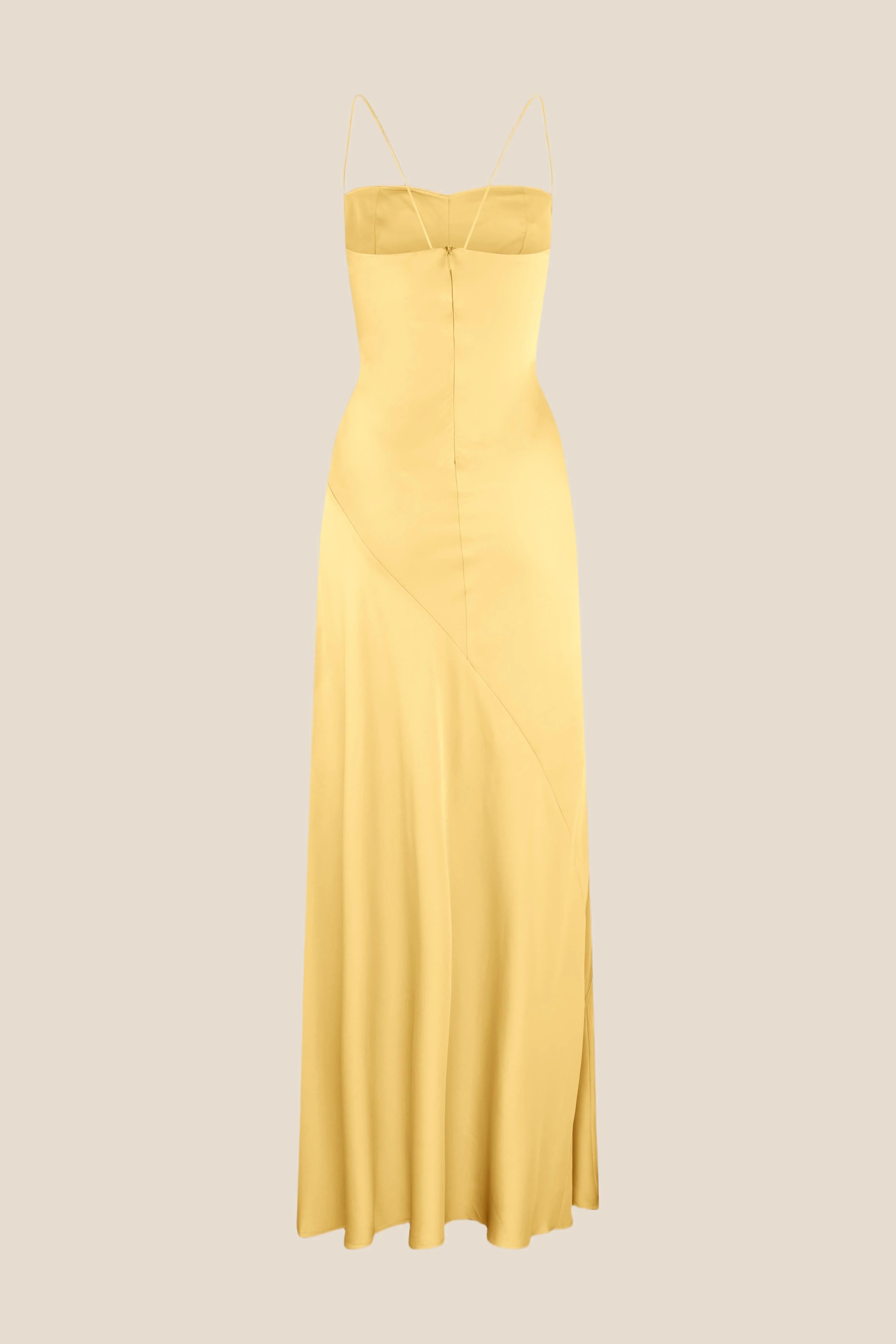 Spaghetti Straps Satin Spaghetti Straps Long Dress