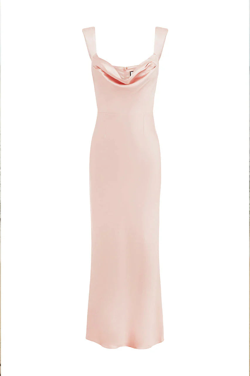 Margot Cowl Slip Dress - Musk