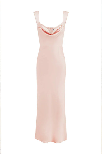 Margot Cowl Slip Dress - Musk