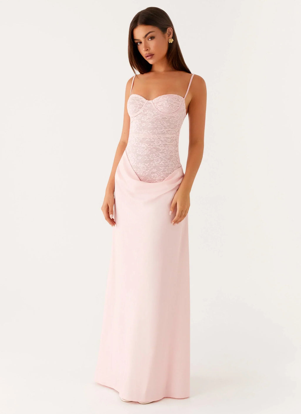 EtherelDress Romy Spaghetti Strap Maxi Dress - Pink