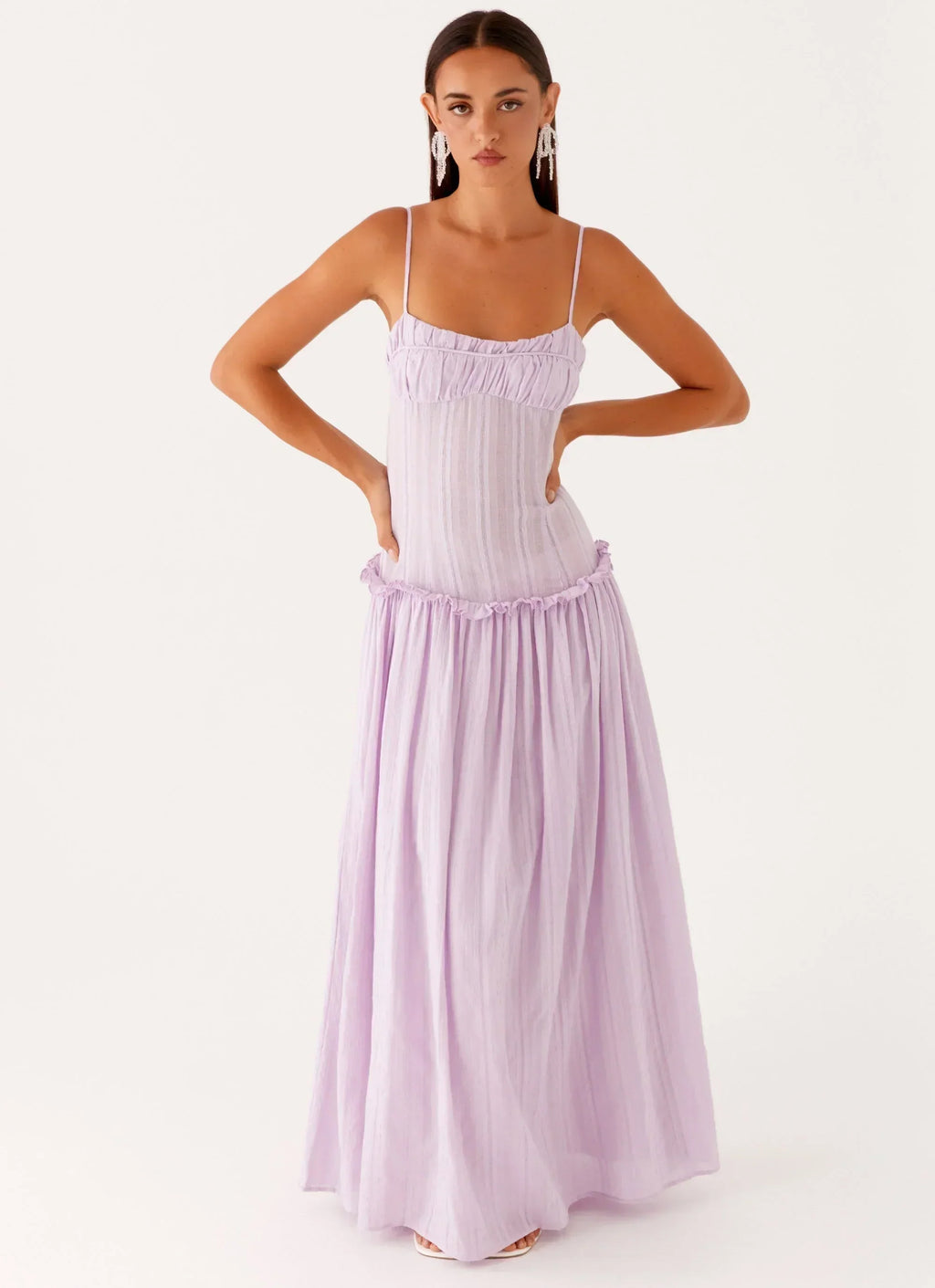 Isella Open Back Maxi Dress Ivory