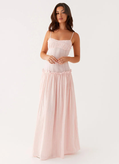 Isella Open Back Maxi Dress Ivory