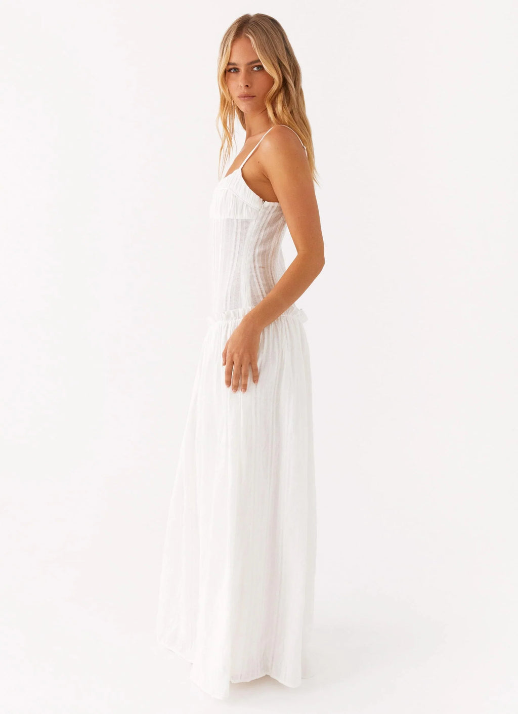 Isella Open Back Maxi Dress Ivory