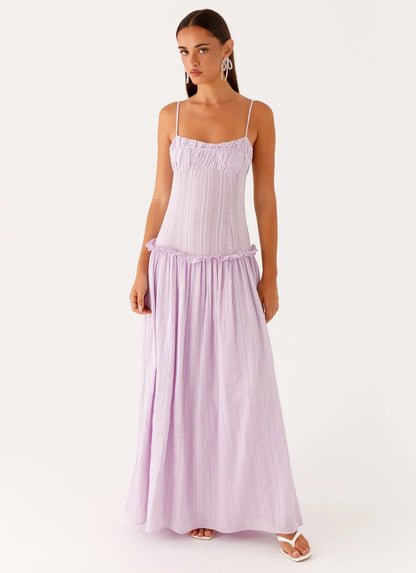 Isella Open Back Maxi Dress Ivory