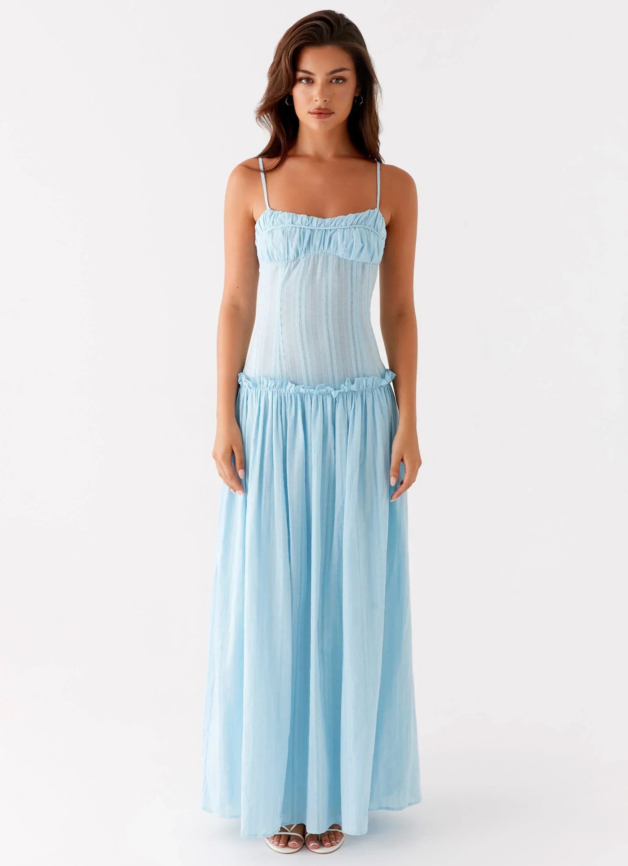 Isella Open Back Maxi Dress Ivory