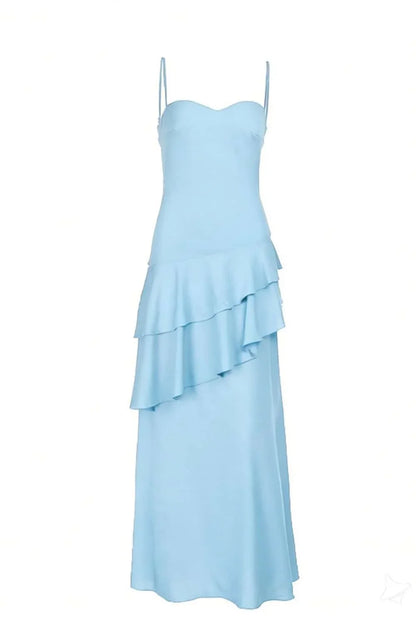 EtherelDress Colorful Chiffon Tiered Maxi Dress