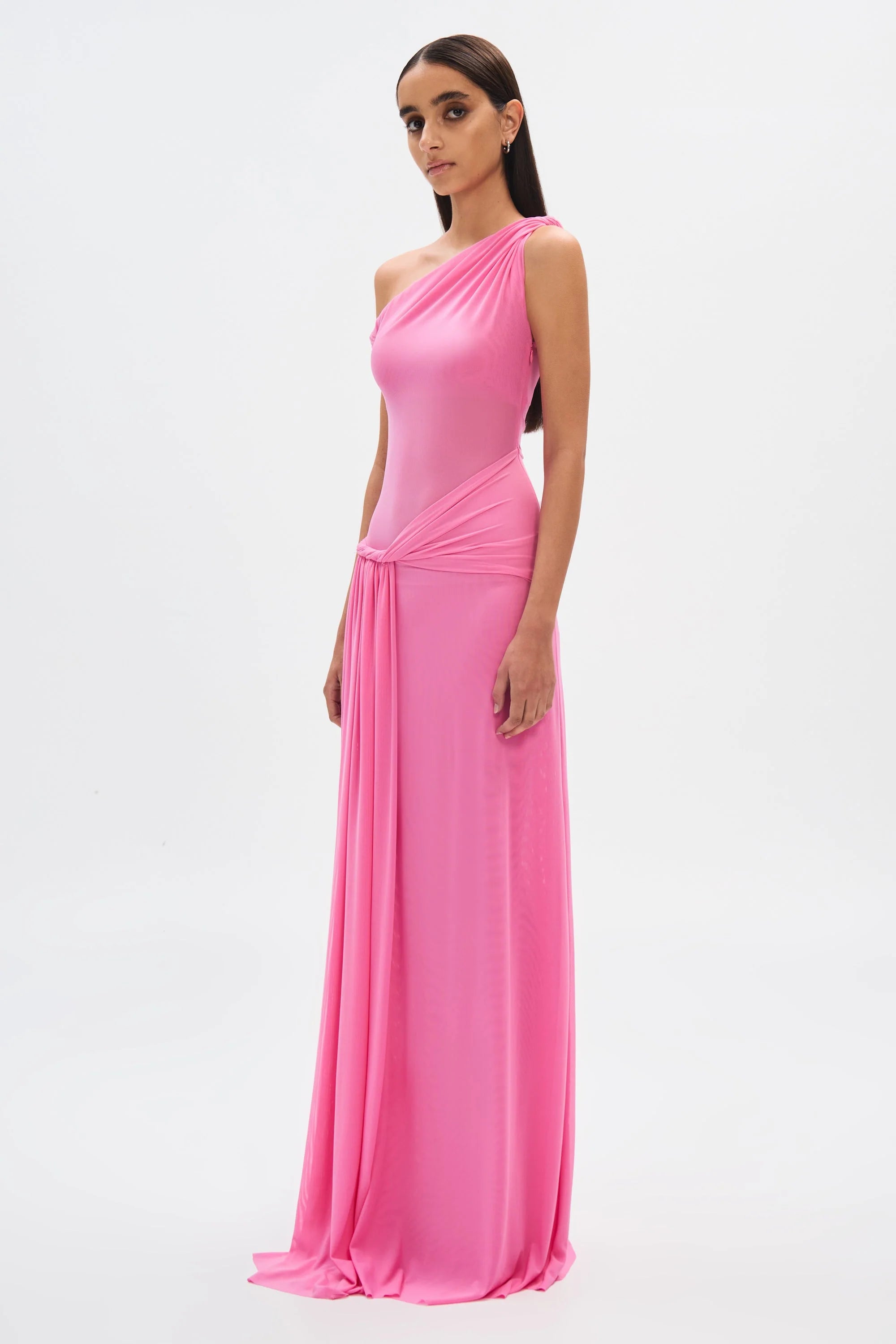 EtherelDress Sisal Mesh Maxi Dress - Orchard Pink