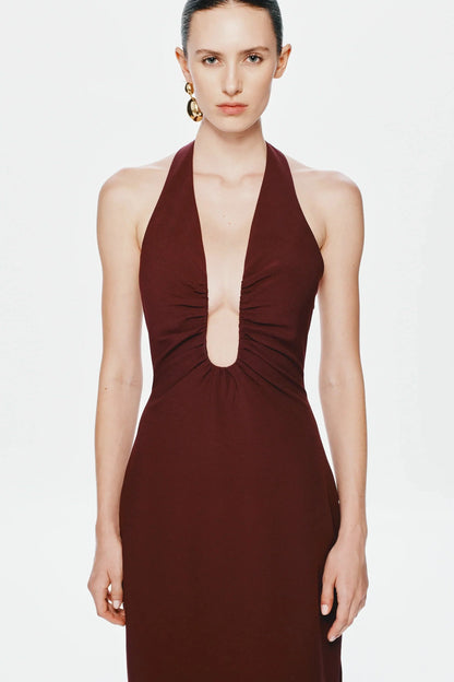 EtherelDress Alusia Maxi Dress - Port
