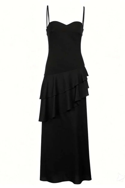 EtherelDress Colorful Chiffon Tiered Maxi Dress