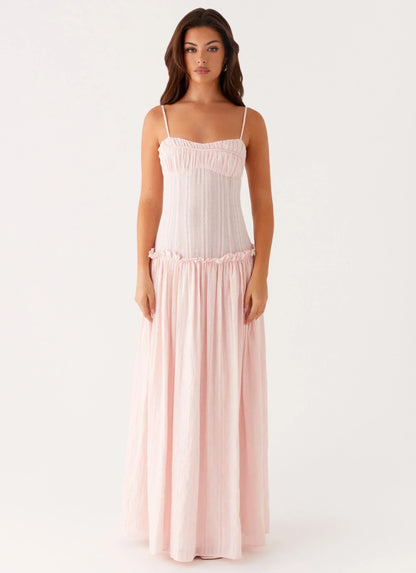 Isella Open Back Maxi Dress Ivory
