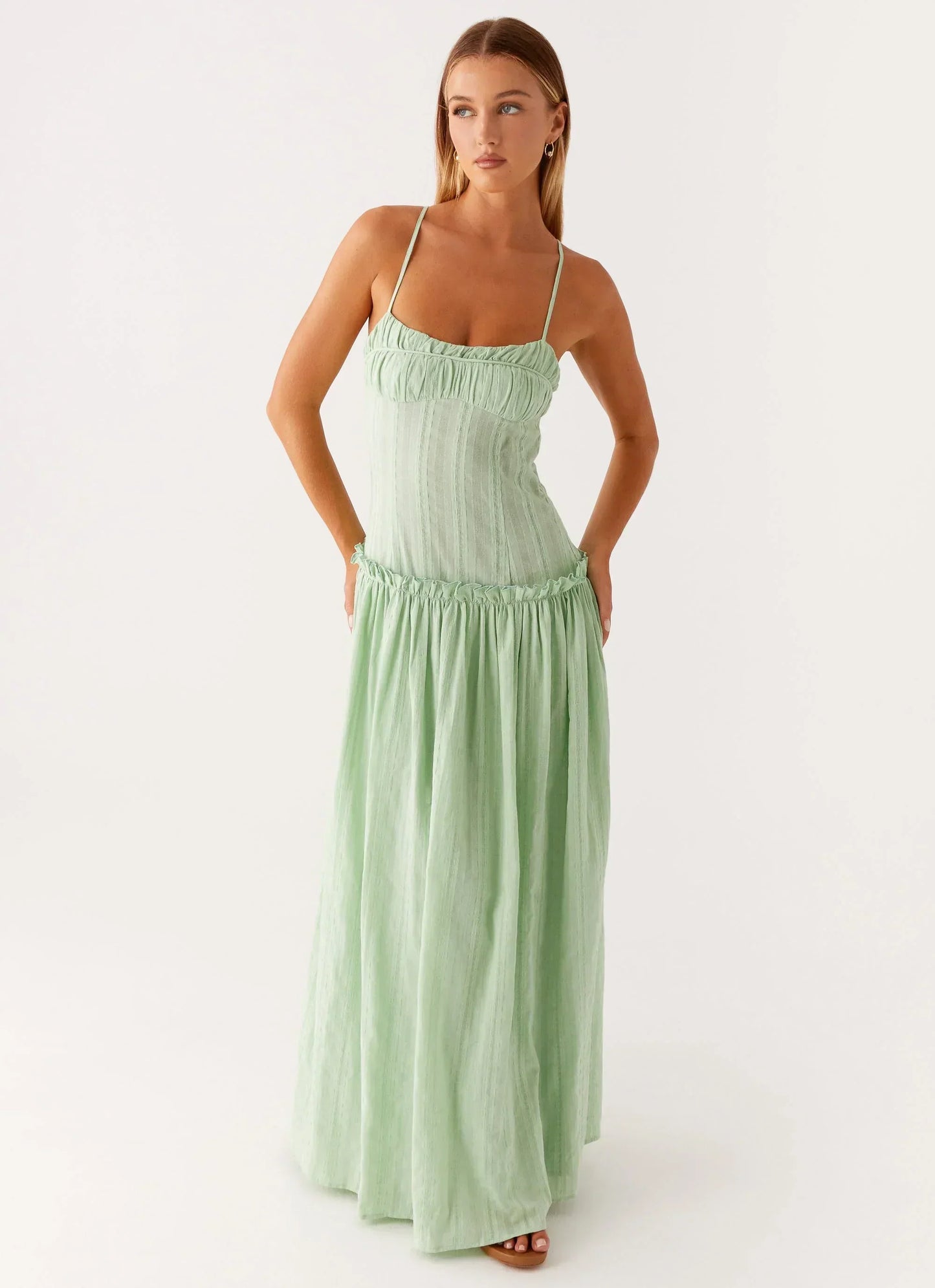Isella Open Back Maxi Dress Ivory