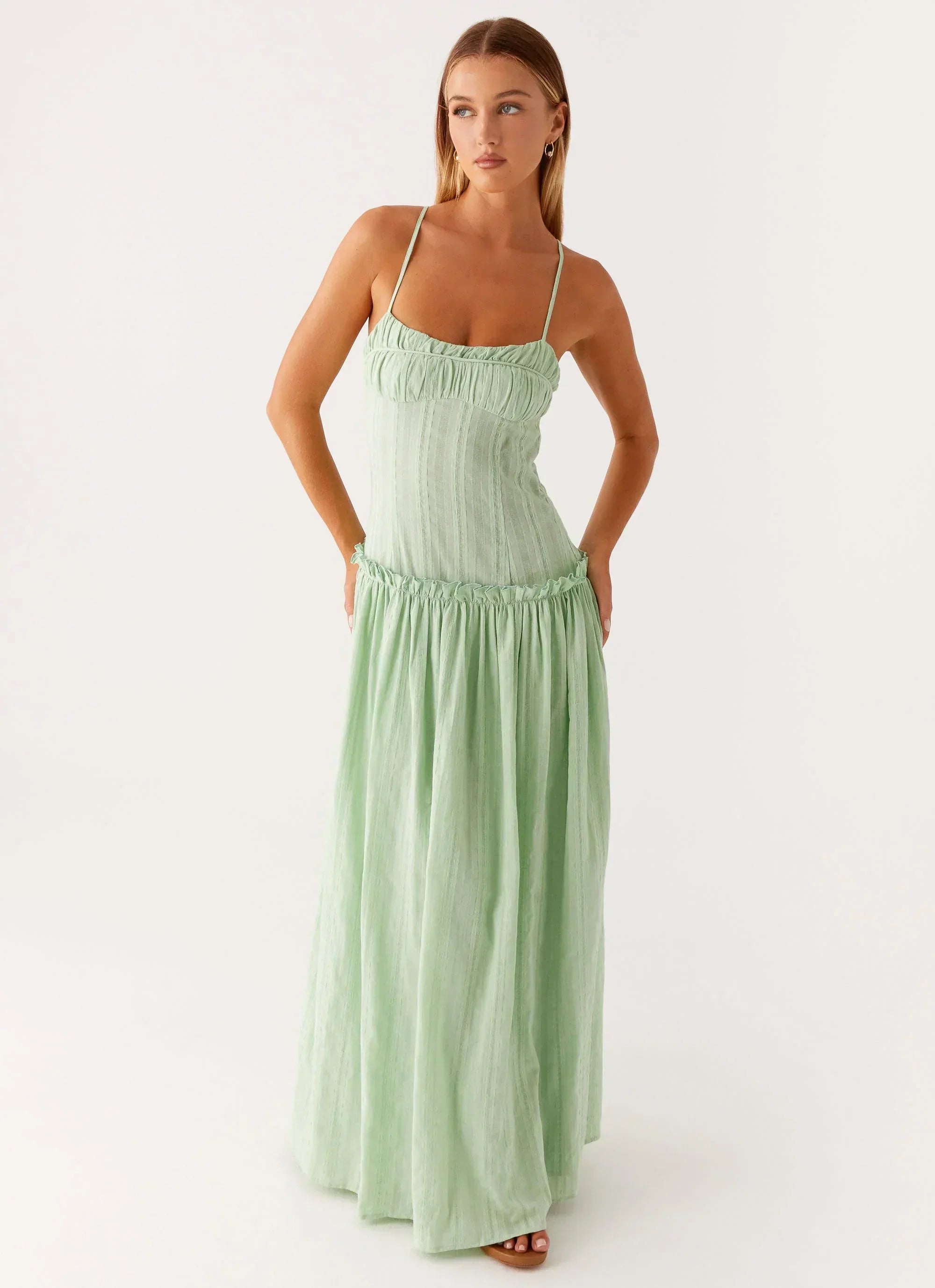 Isella Open Back Maxi Dress Ivory