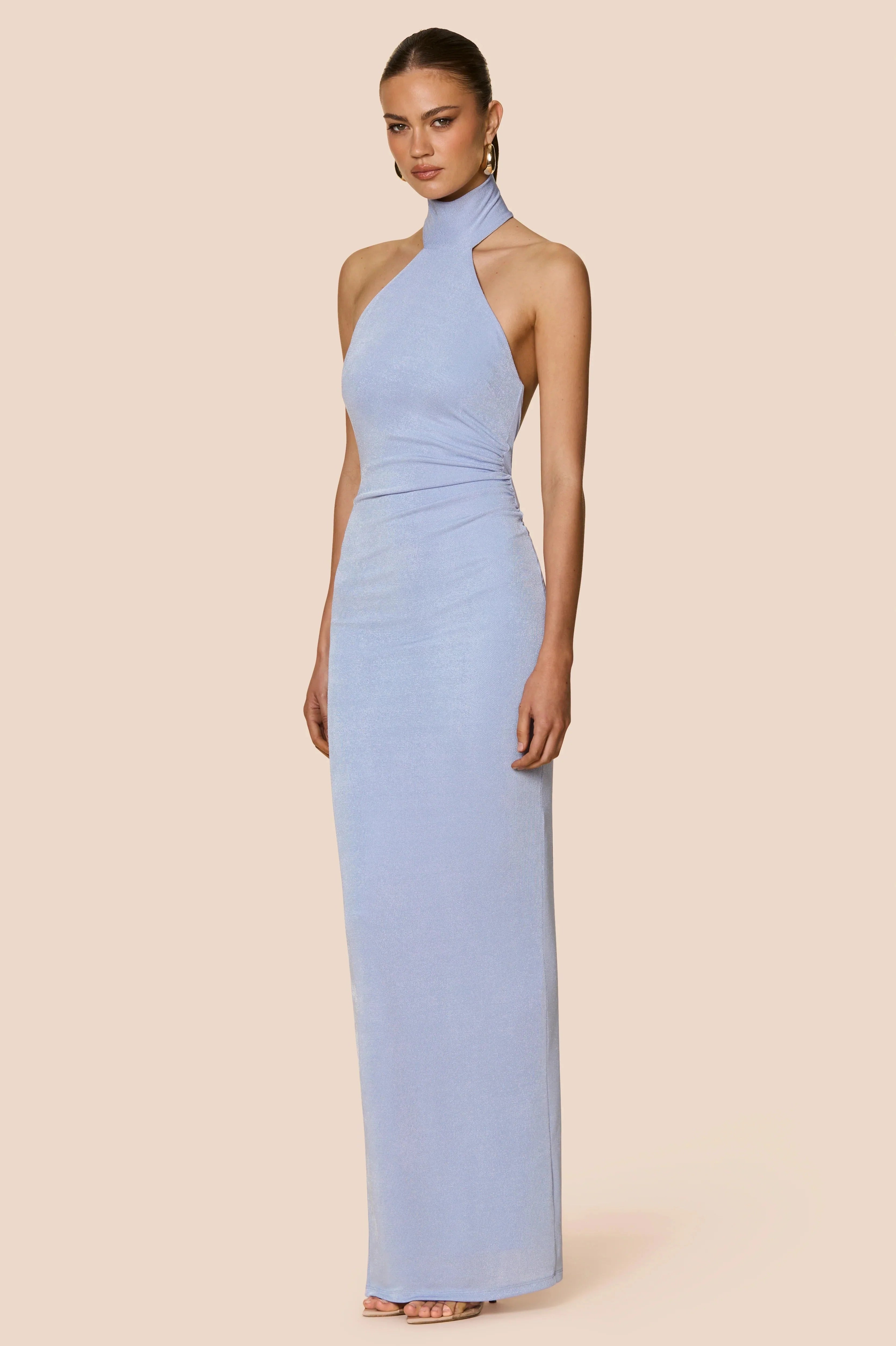EtherelDress Crush Halter Gown - Lavender